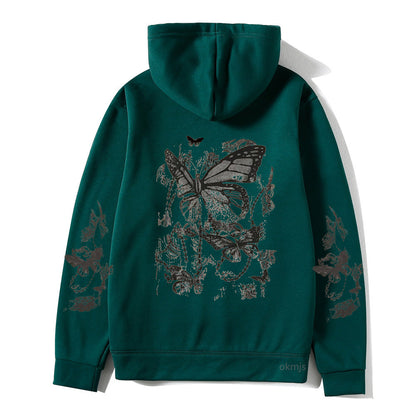 Cold Design Butterfly Hooded Sweater