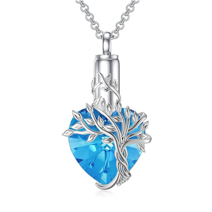 Fashion Heart-shaped Crystal Stainless Steel Necklace