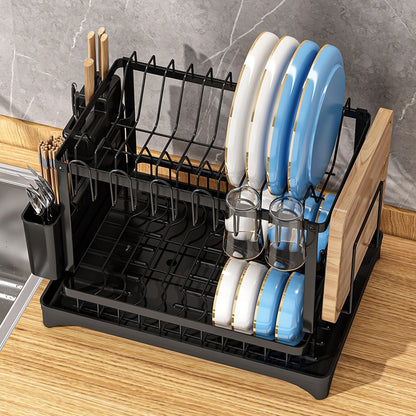 Kitchen Home Multi-Functional Bowl Plate And Utensil Storage Cabinet