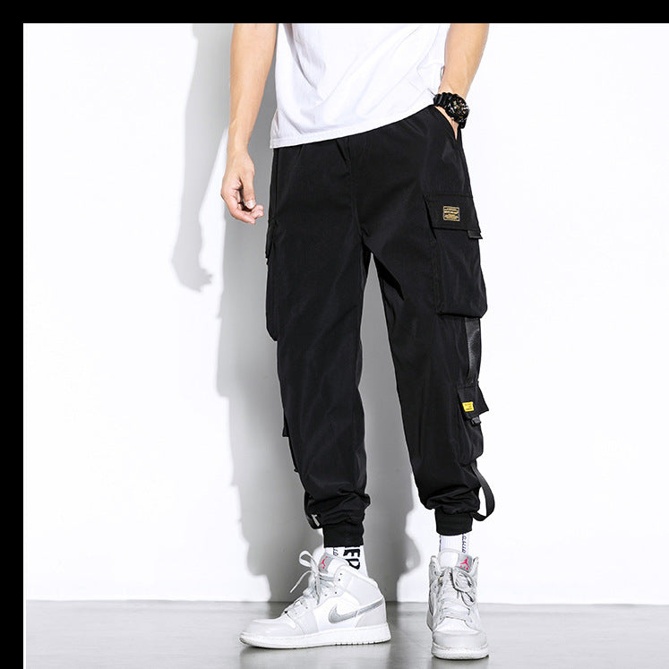 Loose Cropped Harem Pants Ankle-banded Versatile I Casual Pants