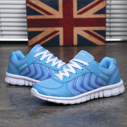 Ladies Running Shoes Ultralight Low-top Casual White Shoes