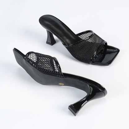Mesh Slippers Womens Sandals Pointed Toe Open-toe Plus Size